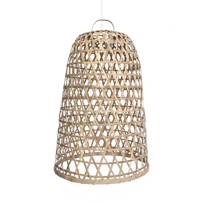Lámpara de bambú XL tejida a mano 23512 para venta al por mayor de Little Lofts Interior