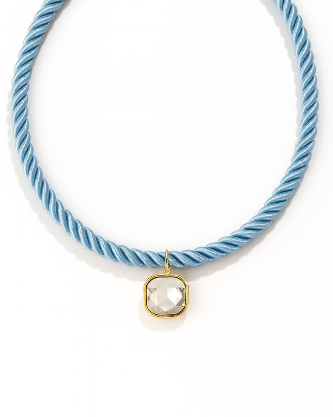 LINNY CO - Wholesale Woven Necklace - Necklace - Tailyn Rope Light Blue