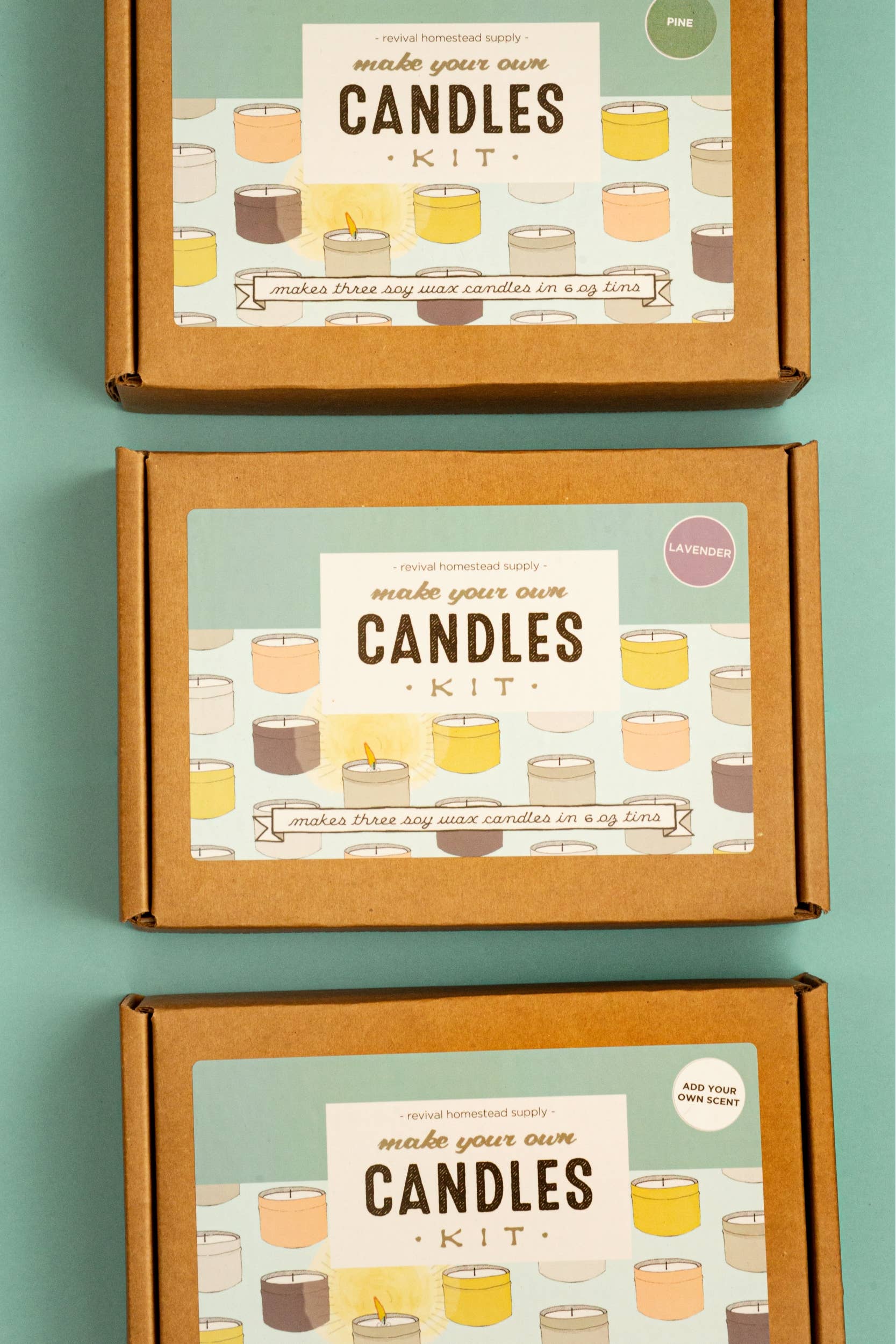 Revival Homestead Supply - Wholesale DIY Craft Kit - Soy Candle Kit, Scented, Make Your Own, DIY4