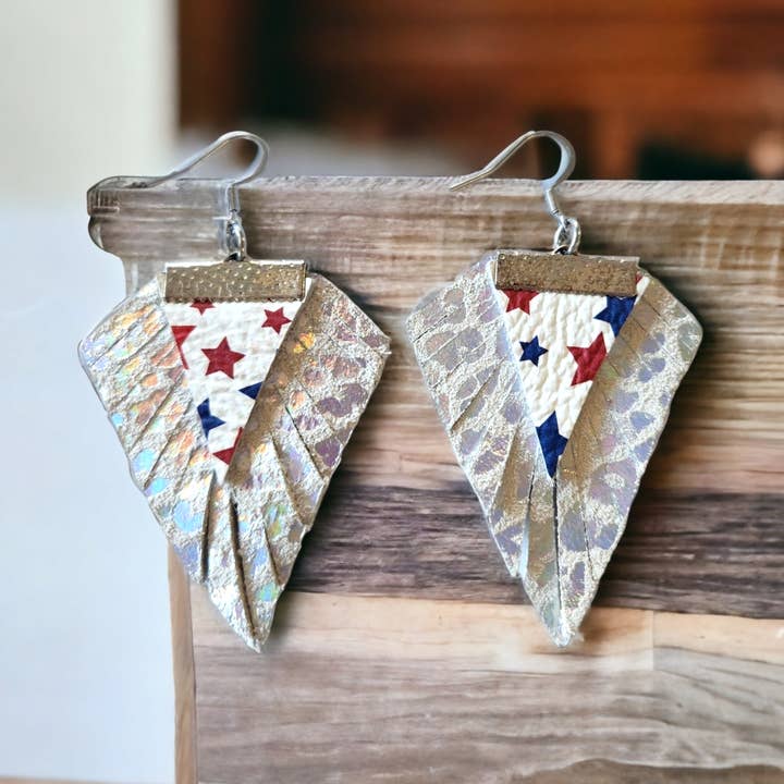 Bushleys Beauties, LLC - Wholesale Dangle Earrings - 4th of July Boho Earrings