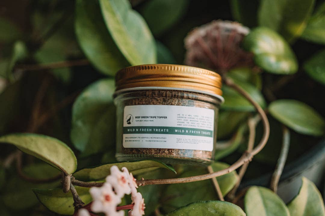 Wild n Fresh Treats – wholesale Godis - Hund – Beef Green Tripe Topper1