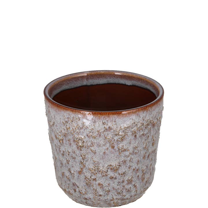 Ceramic Bucket Kami, D10cm, H9cm, for To9, Mauve for wholesale by Vosteen