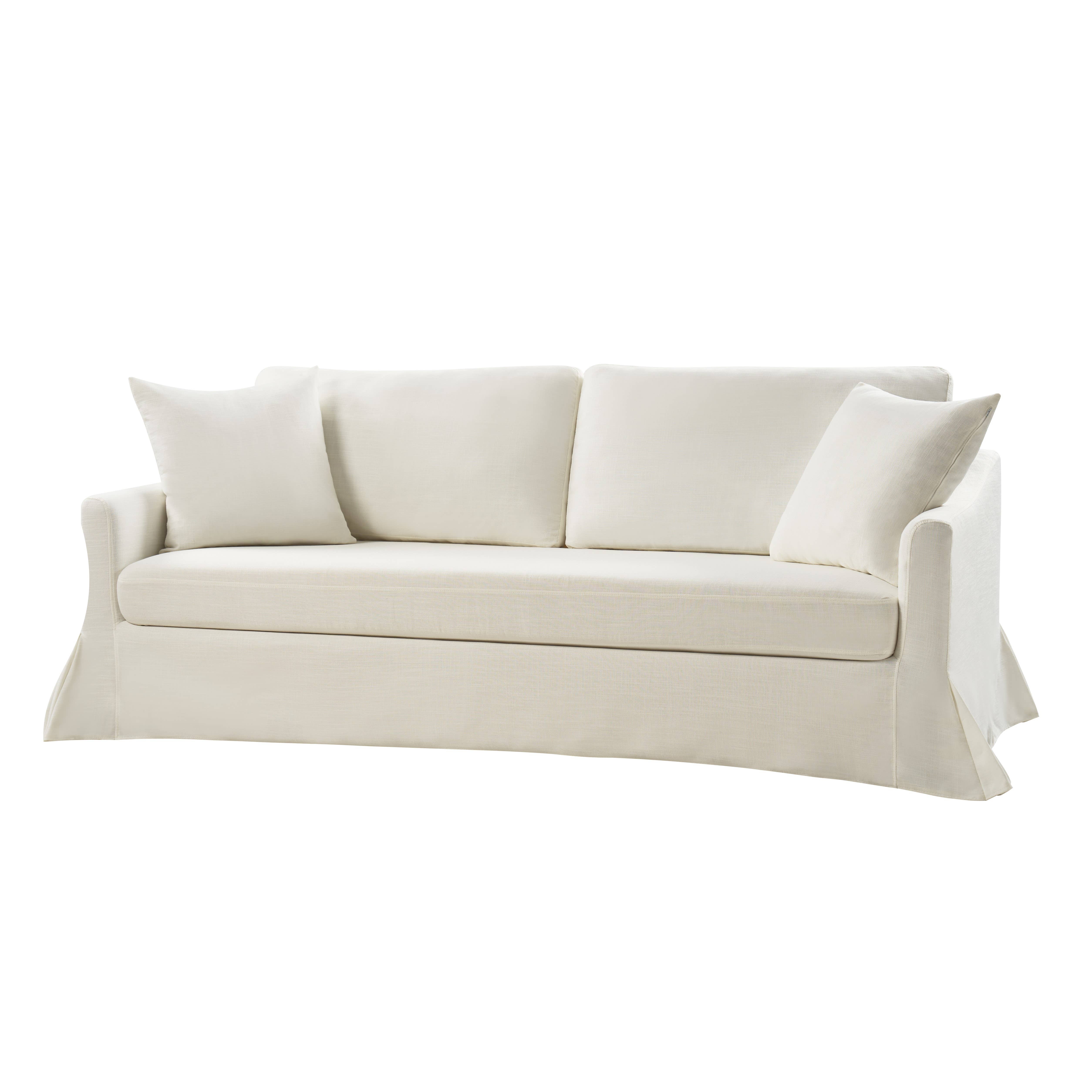 White Patrice Slipcovered Sofa for wholesale on Faire1