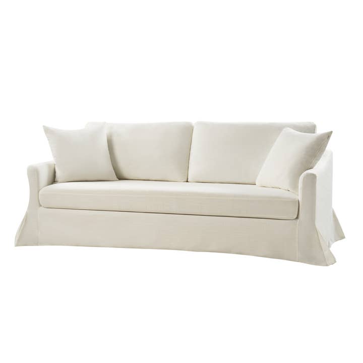 White Patrice Slipcovered Sofa for wholesale on Faire1