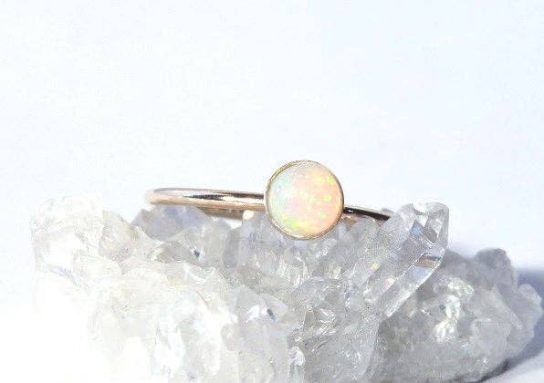 A Wild Violet – Großhandel Einzelstein-/Solitär-Ring – Feuer-Opal-Ring2