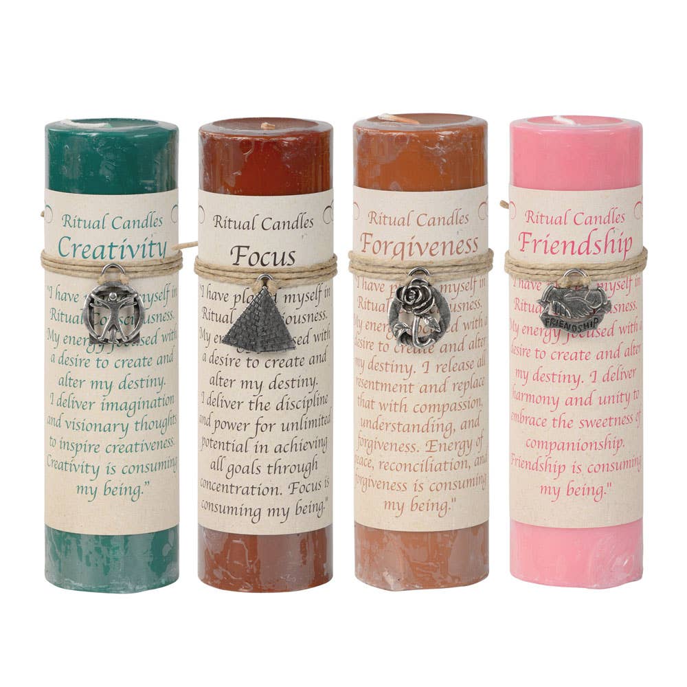 Benjamin International – wholesale Pillar candle – Ritual Pewter Pendant Candle1