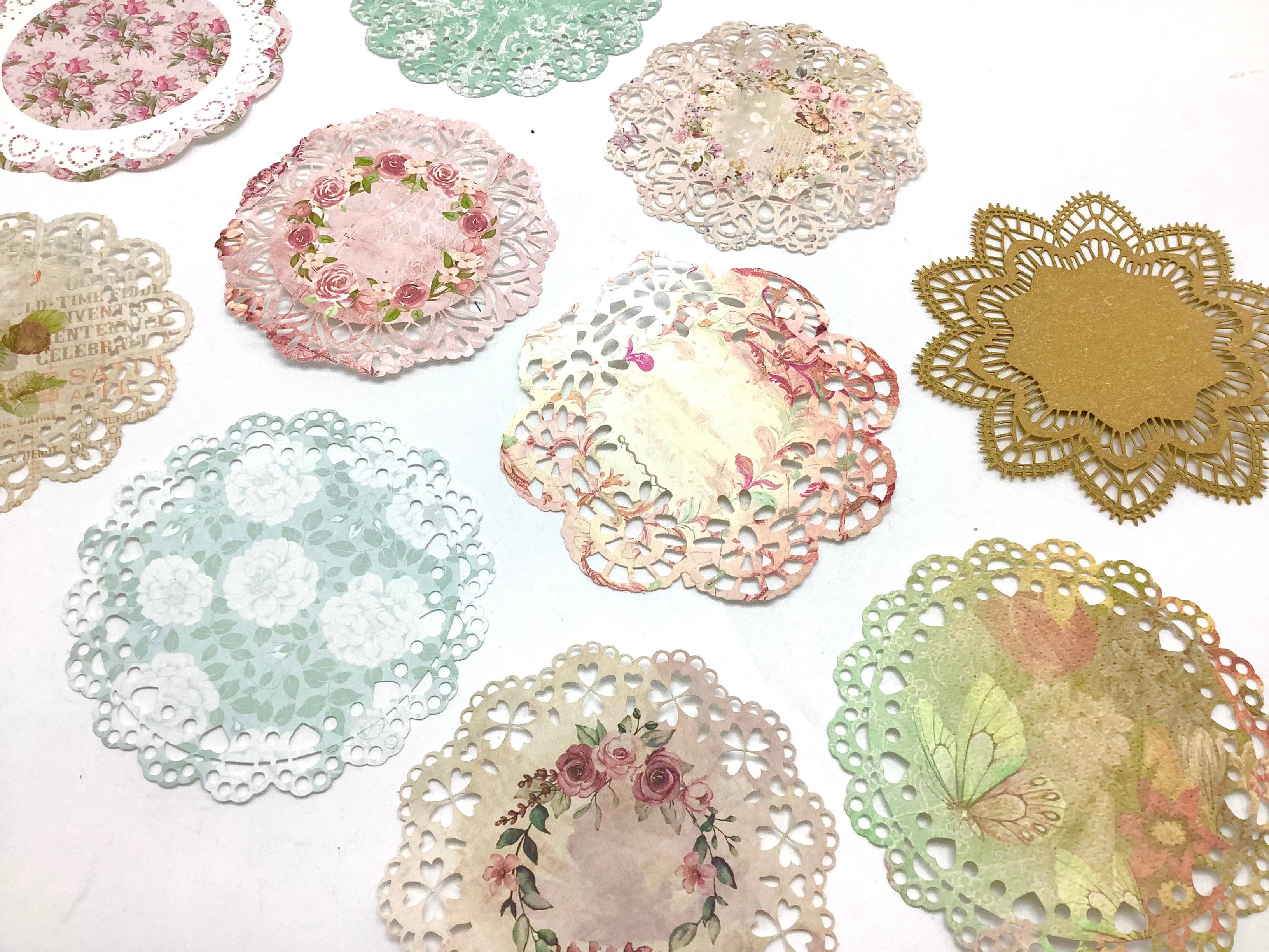 All Little Cute Things - Wholesale Disposable Coasters - Tea Party Coasters Doilies Vintage French Paper Lace