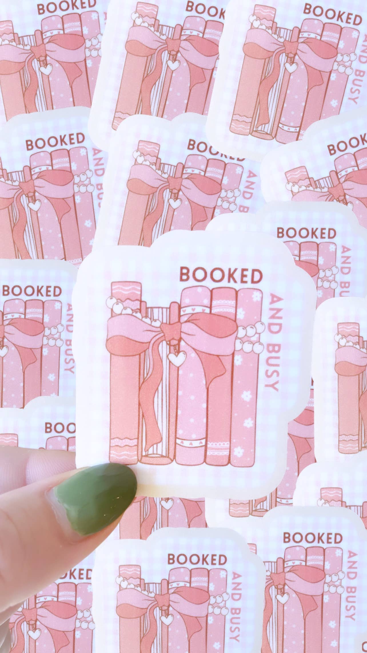 Typo Lettering Co - Vendita all'ingrosso Adesivo - Adesivo impermeabile prenotato e affollato|adesivo coquette|libri