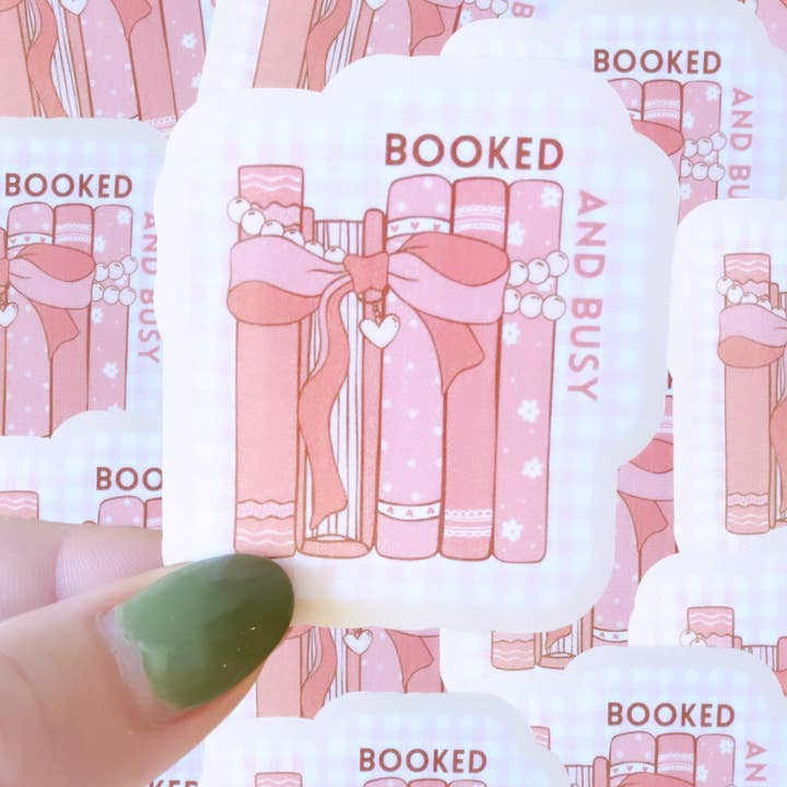 Typo Lettering Co - Vendita all'ingrosso Adesivo - Adesivo impermeabile prenotato e affollato|adesivo coquette|libri0