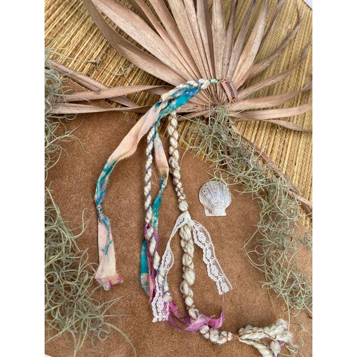 Sea Gypsy Designs - Venta al por mayor Goma para el pelo - Mujer - Rubio Océano + Encaje Gitano-Rasta -hilo-rasta-brillo- bonito