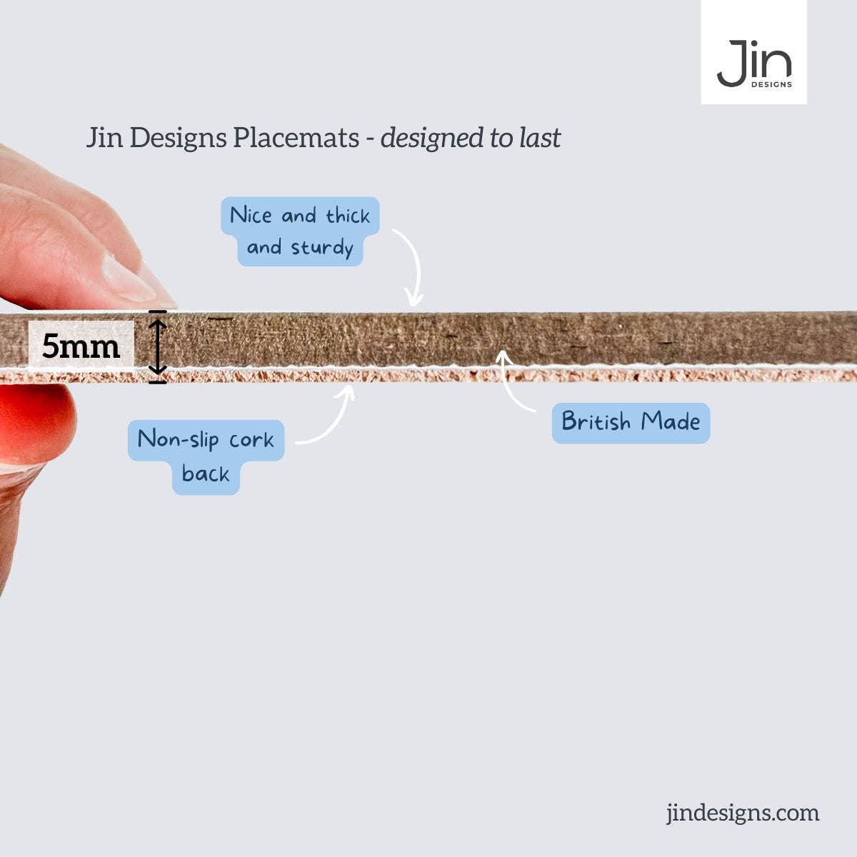 Jin Designs - Wholesale Ornament - Cat Collection Placemats, Set of Four12