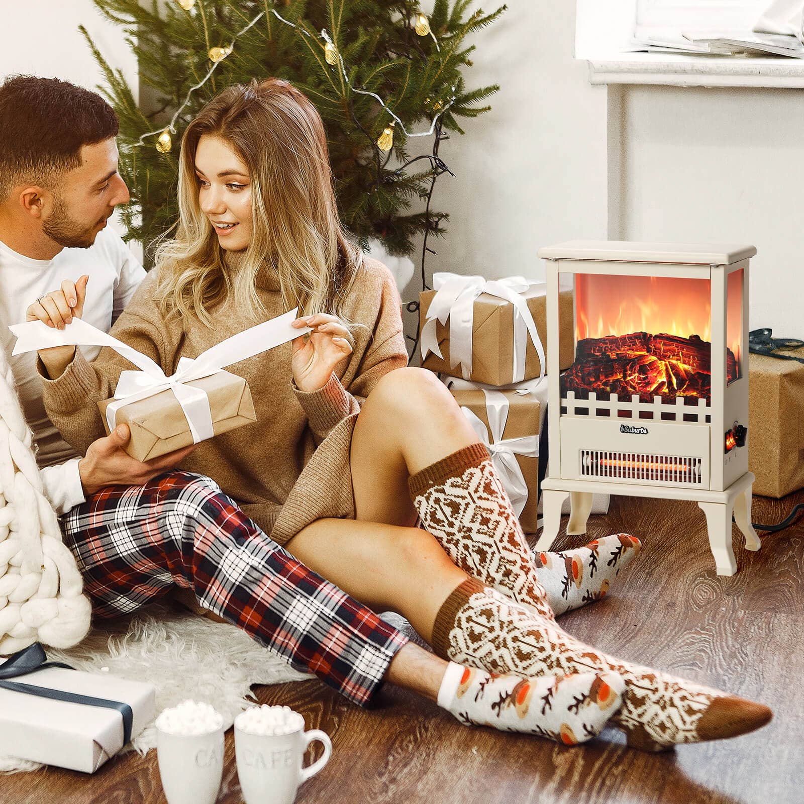 TURBRO - Wholesale Fireplace Screen - Suburbs TS17Q Electric Fireplace Stove Heater13