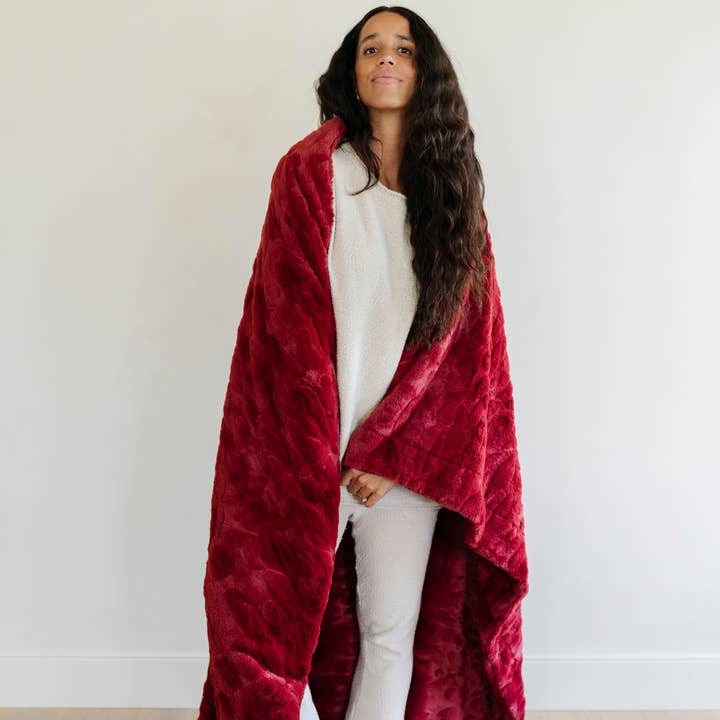 Saranoni - Wholesale Throw Blanket - PATTERNED FAUX FUR THROW BLANKETS73