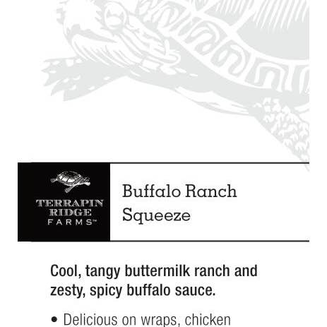 Terrapin Ridge Farms - Wholesale Sauce - Shelf Talker Buffalo Ranch Squeeze