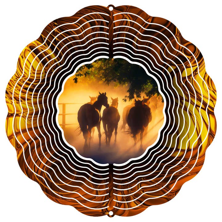 Horse Farm Wind Spinner for wholesale by Next Innovations