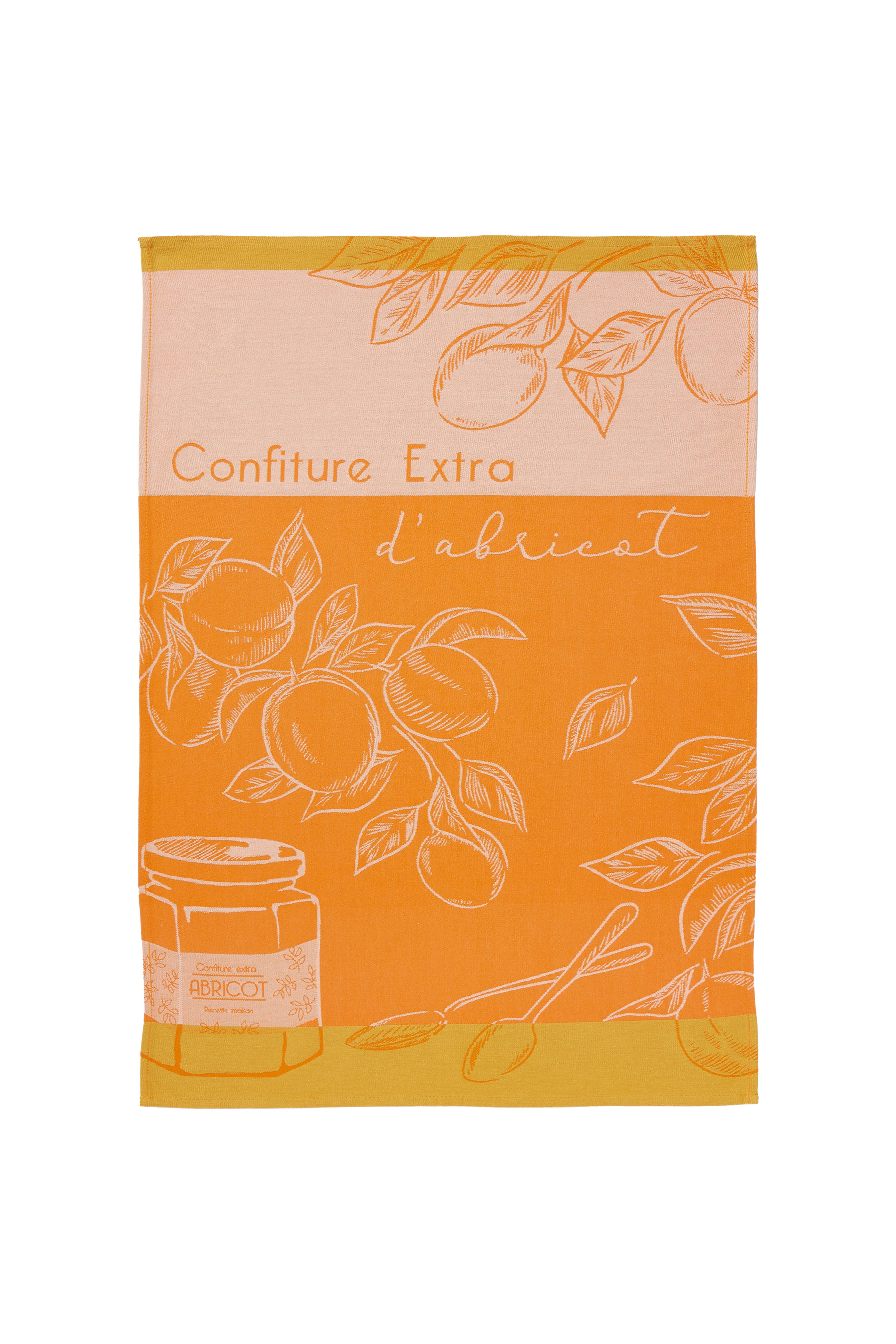 Coucke – wholesale Tea towel – Delice d'abricots - Jacquard Tea Towel 050X075 in cotton