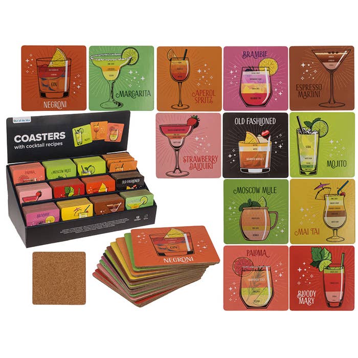Accentra - Wholesale Coasters - cork coasters, cocktail recipes1
