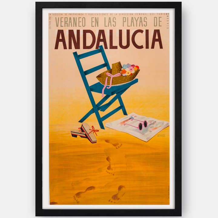 The Curious Desk - Wholesale Poster - Andalucia Spain Vintage Travel Poster