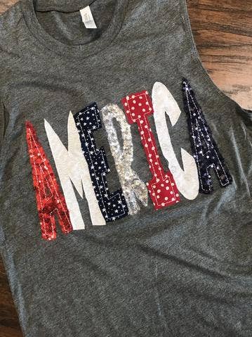 Chemise AMERICA/Débardeur pour la vente par Sew Fancy Designs