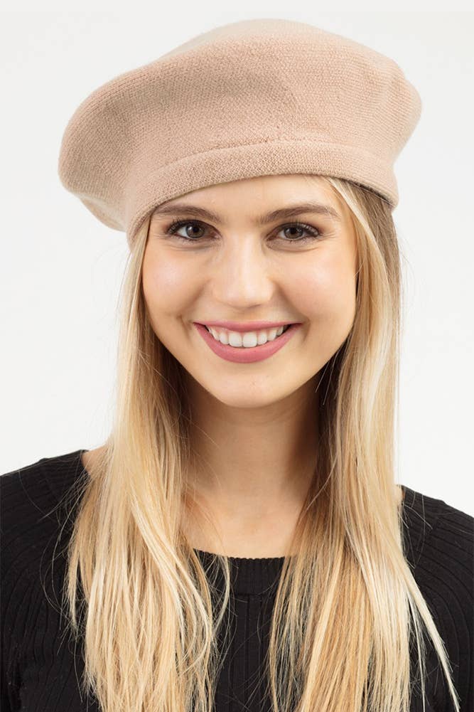 Hana – wholesale Beret – Women's – Stretchy Solid Color Beret36