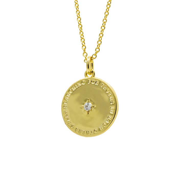 Atticus Poetry – wholesale Pendant/charm necklace – Layered Gold Coin Necklace