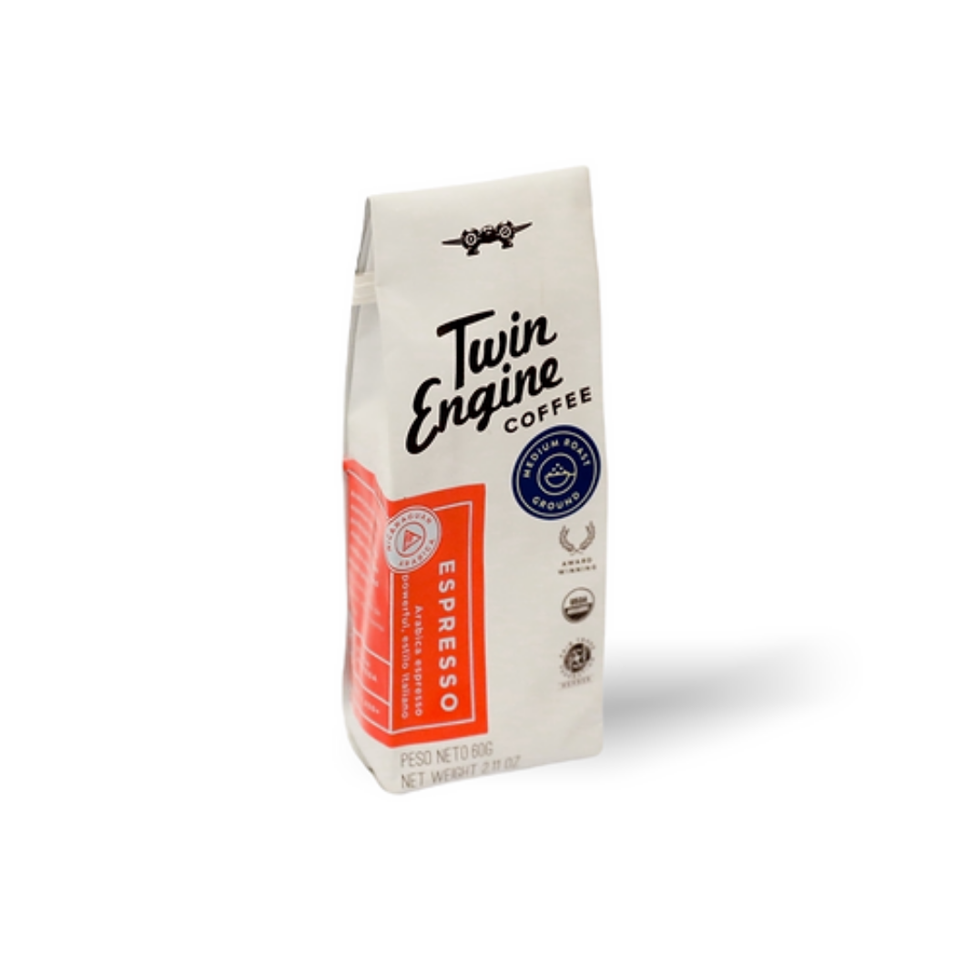 Twin Engine Coffee - Wholesale Ground Coffee - Traveler 1-Pot Organic Specialty Fair Coffee / Espresso2