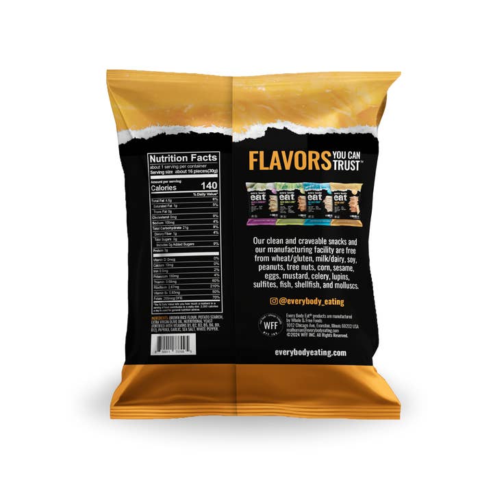 Every Body Eat® - Wholesale Crackers - Cheese-Less Snack Thins 1.1oz1