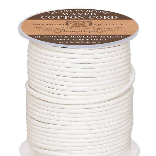 Hemptique – material para artesanato por atacado – Cordão de Algodão Encerado 0,5mm / 1mm / 2mm12
