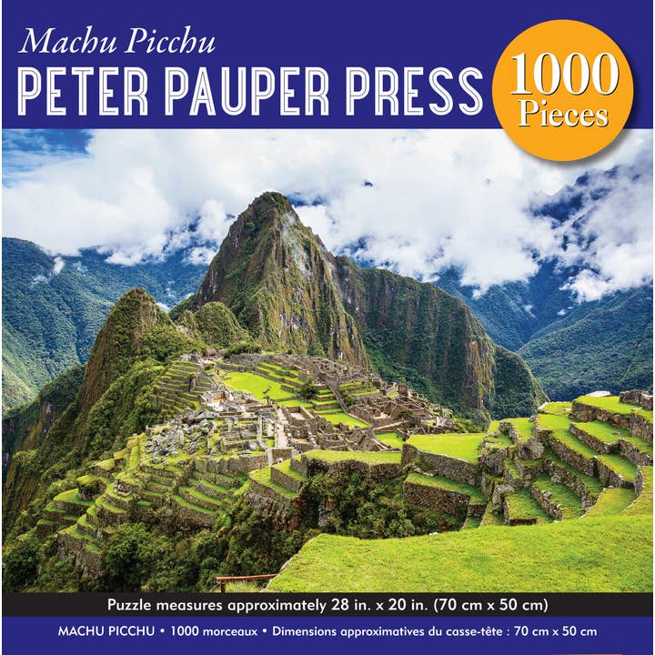 Peter Pauper Press - Wholesale Puzzle - Adult - Machu Picchu 1000 Piece Jigsaw Puzzle