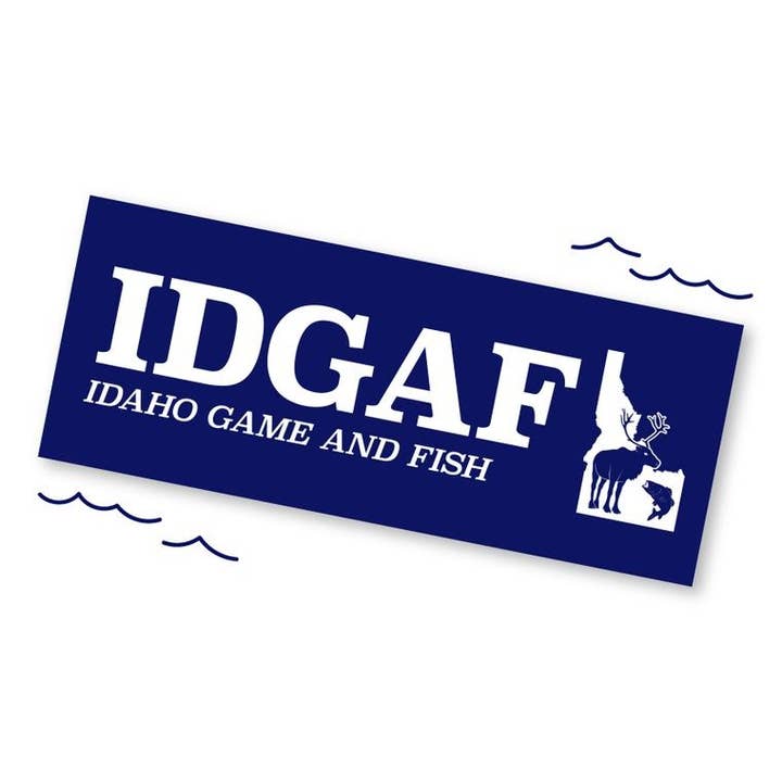 IDGAF stötfångare klistermärke för wholesale av RAD Stickers + Doodads