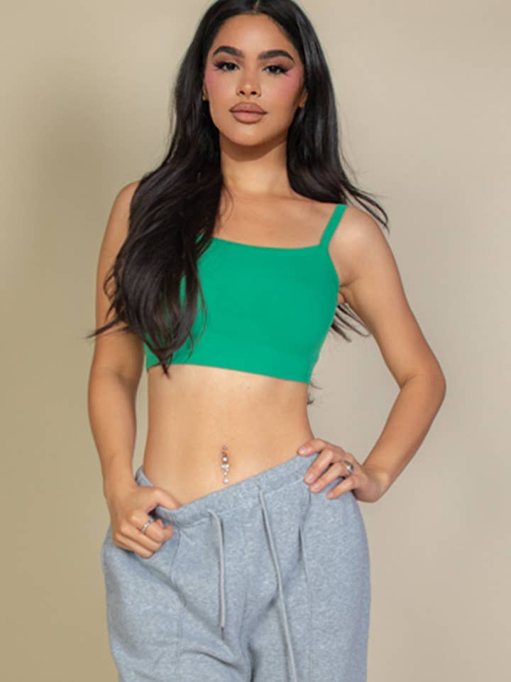 CAPELLA APPAREL - Wholesale Camisole - Women's - Ribbed Knit Cami Crop Top17