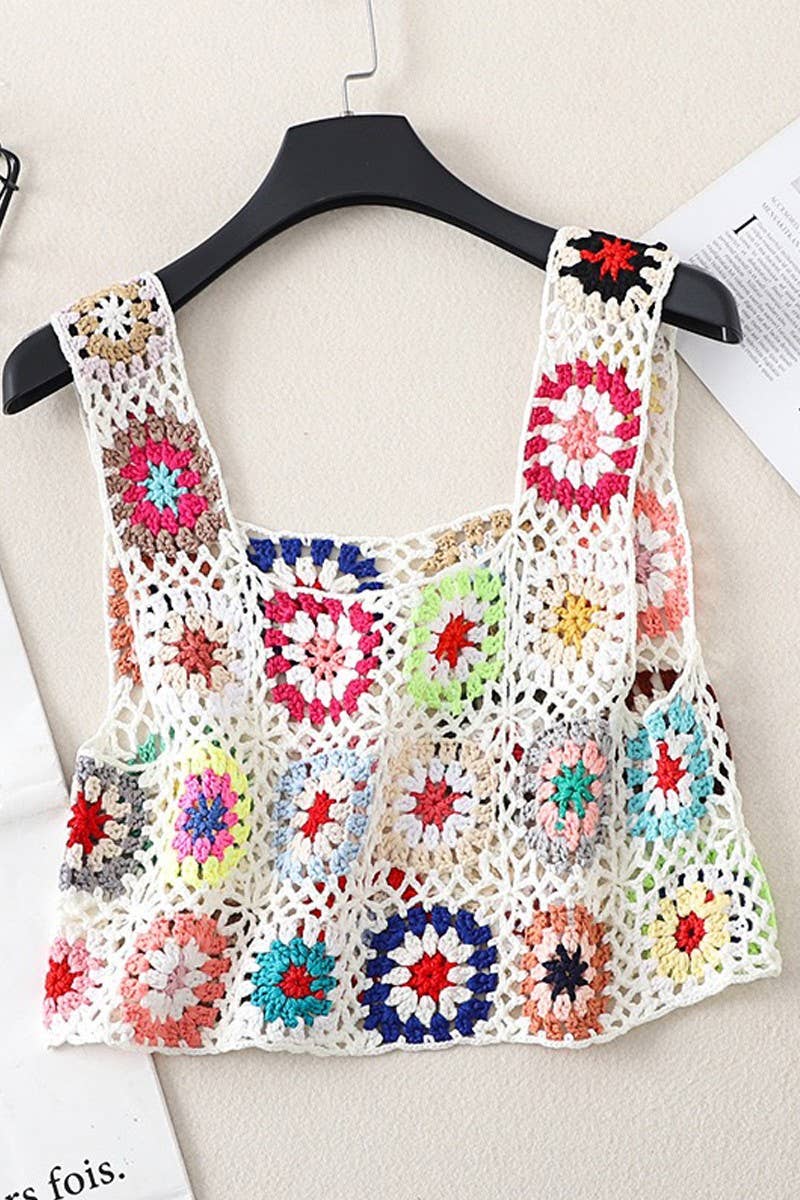 Miss Sparkling - Vente Haut en maille – femme - Crop top en tricot1