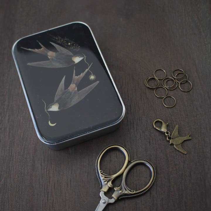 NNK Press - Wholesale Knitting/Crochet Supplies - "Birds Of A Feather..." Notion Tins (Set of 4)11