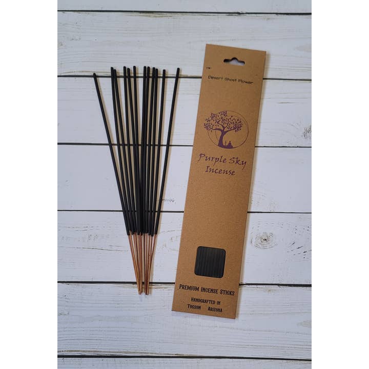 Purple Sky Incense - Wholesale Incense - Desert Ghost Flower ~ Natural Incense Sticks ~ 12 Sticks