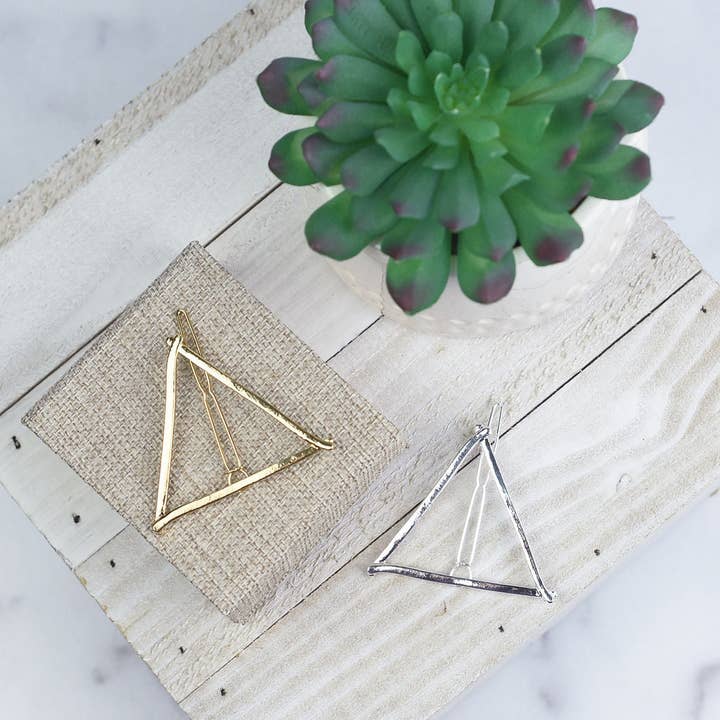 Triangle Barrette for wholesale by Lauren Lane