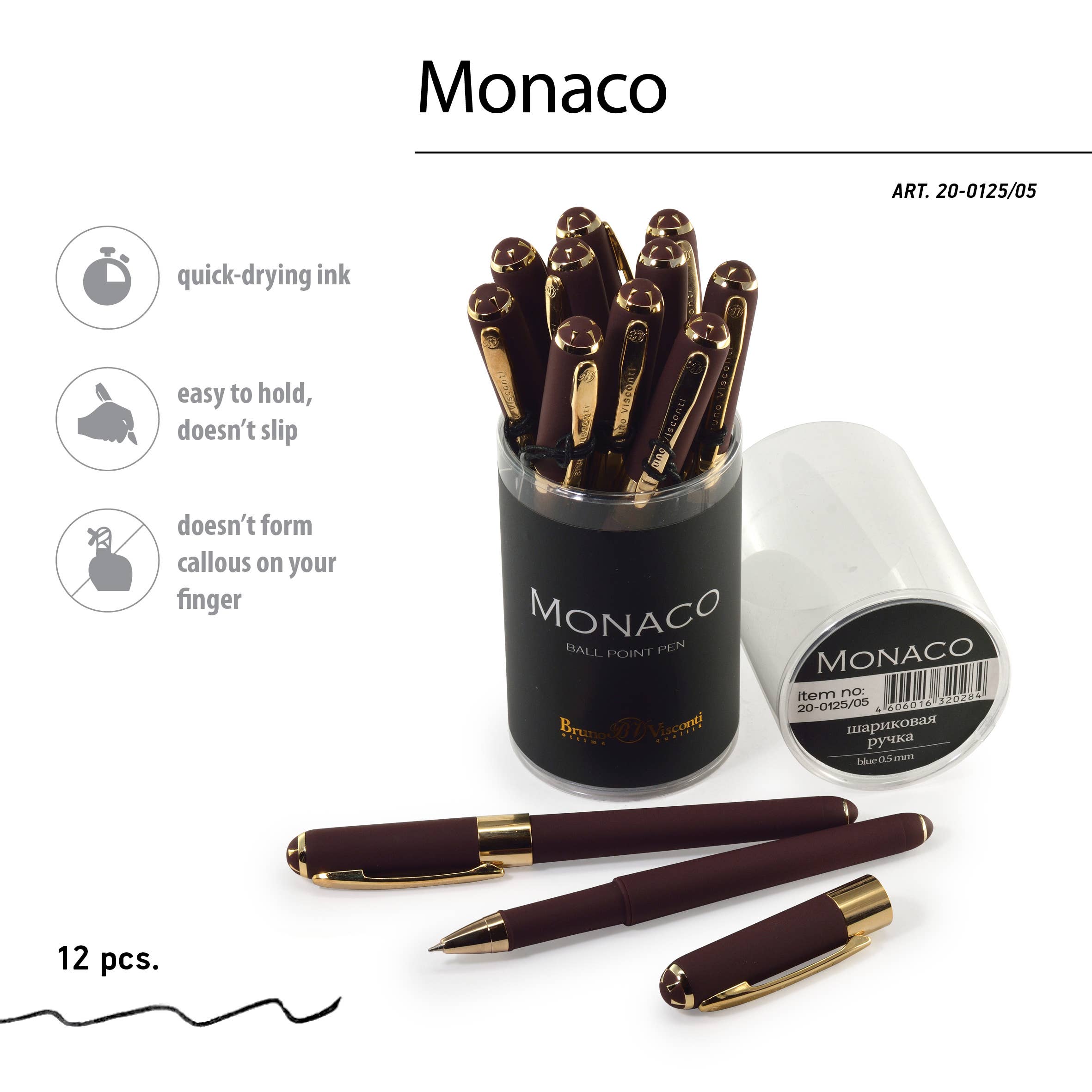 BV by Bruno Visconti - Wholesale Pen - Monaco - Chocolate1