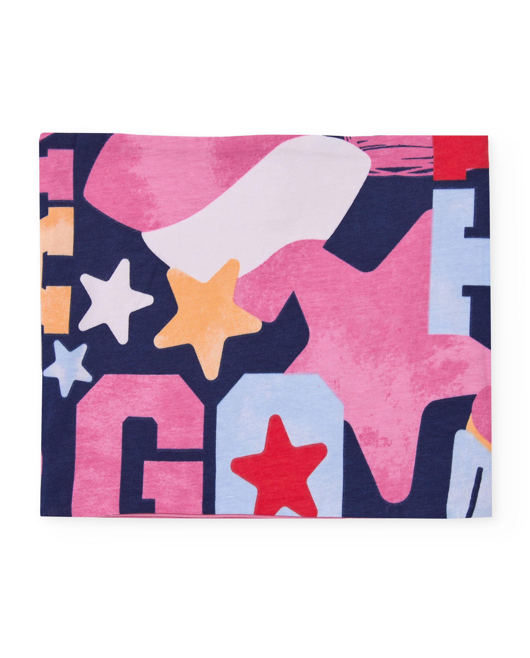 tuc tuc – wholesale Nackvärmare – Barn – Flickhalsduk med stjärnor och bokstäver.1