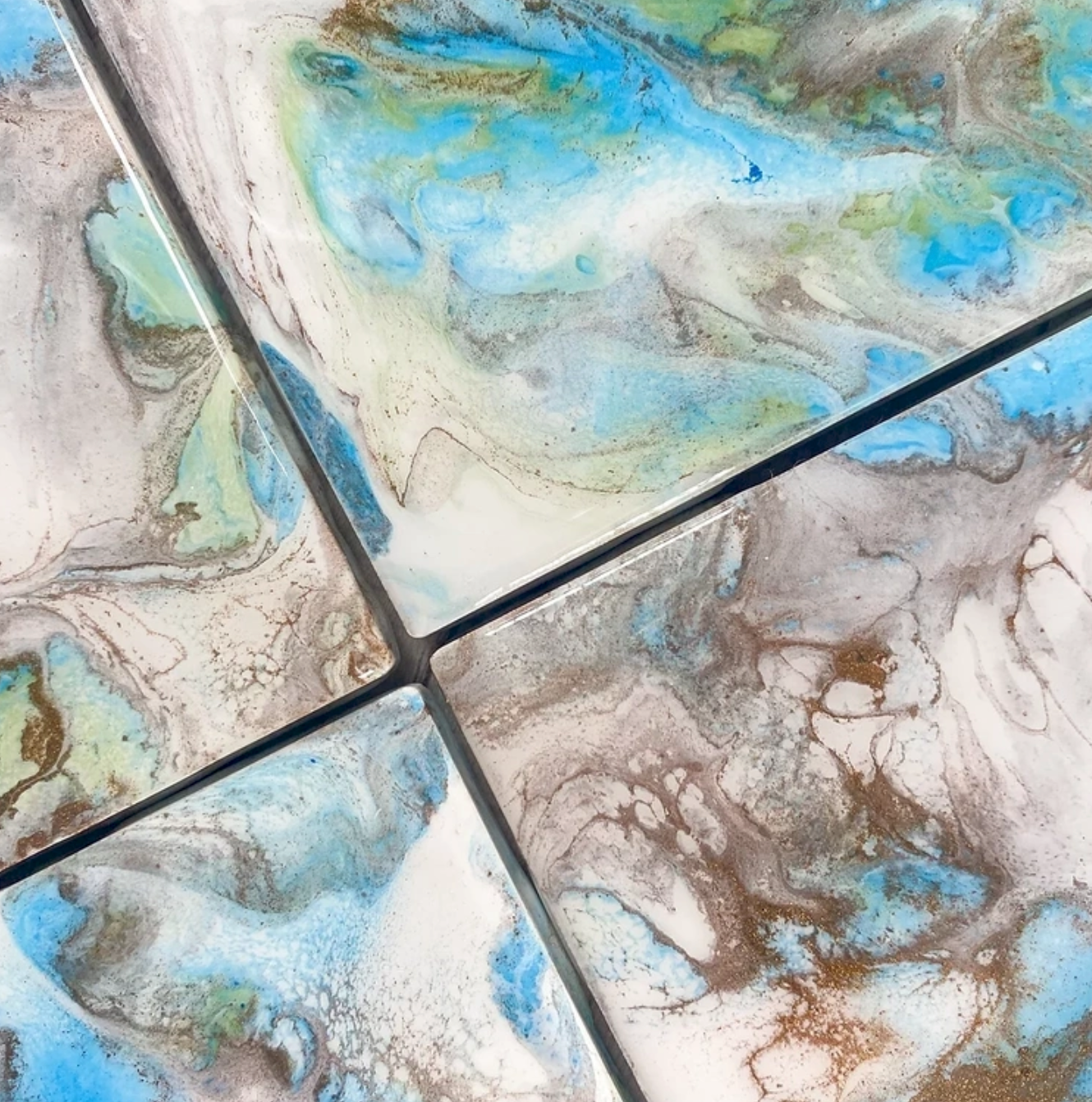 Coastal Coasters - Wholesale Coasters - Hamptons Style | Handmade Drink Coaster Set2