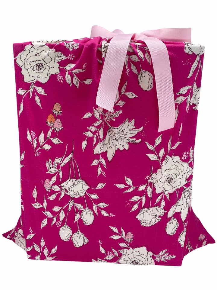 Large Bloom & Strawberries gift bag for wholesale by Good Goods Store