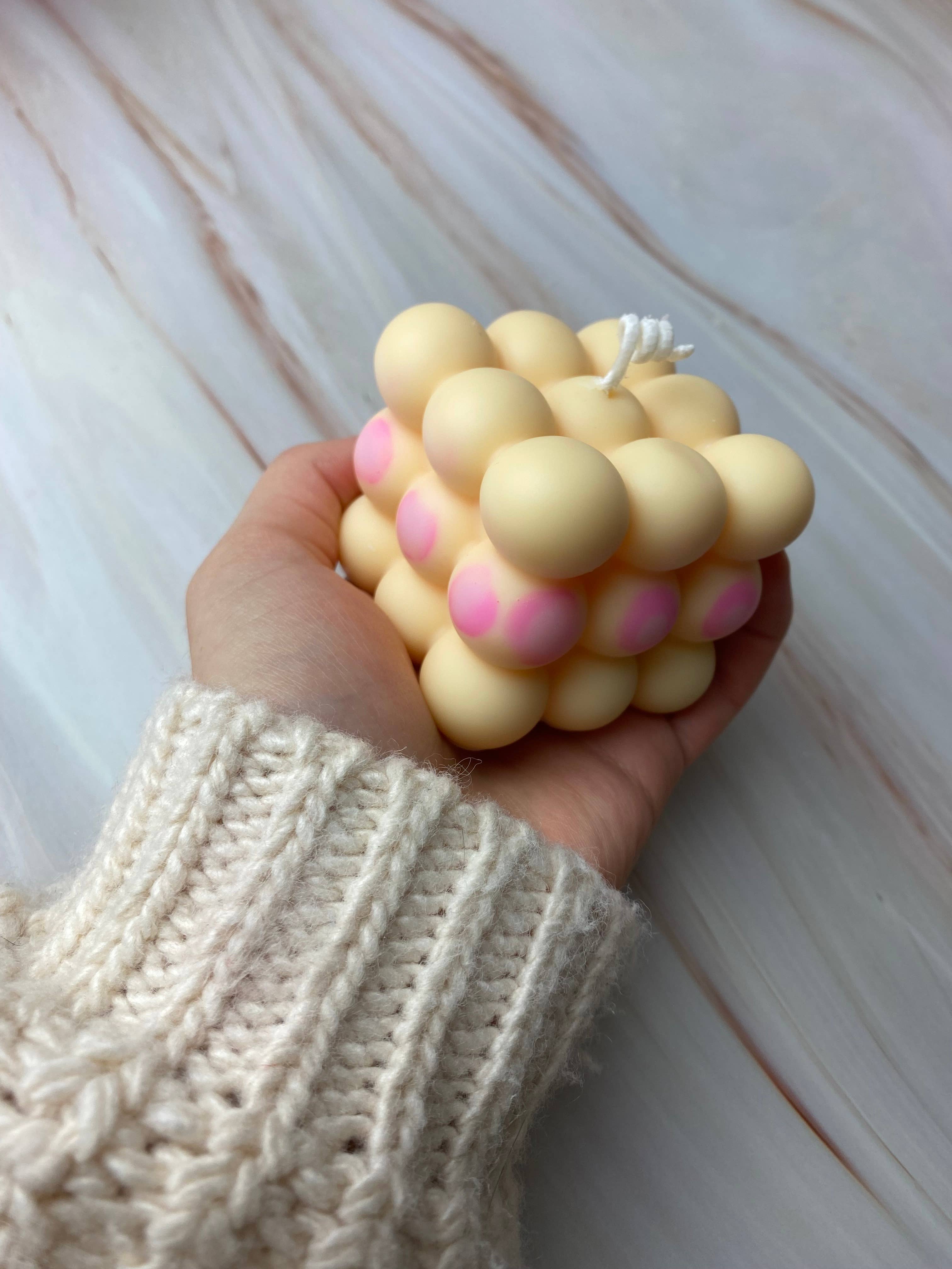 SOULCandle - Vendita all'ingrosso Candele regalo - Collezione Candela Marmo Crema e Rosa4