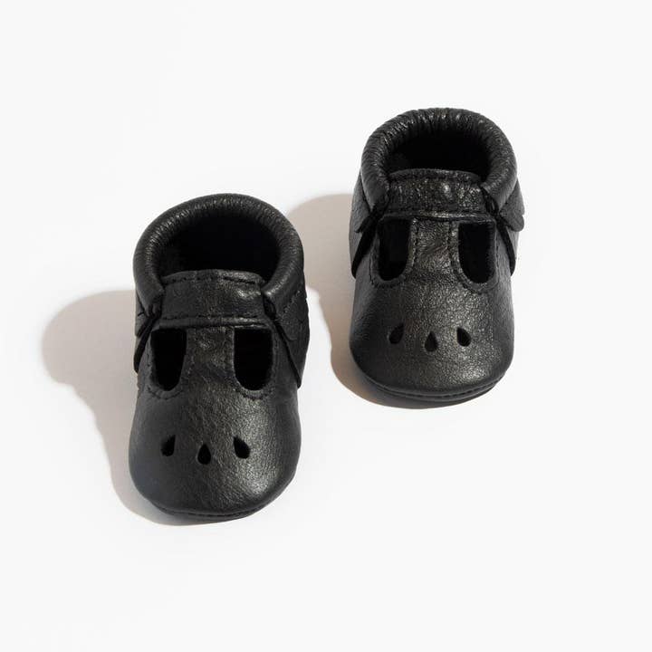 Ebony Mary Jane Baby Shoe for wholesale by Freshly Picked