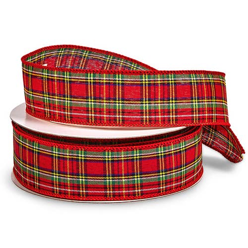Nashville Wraps - Wholesale Ribbon - Gift Wrapping - Wired Plaid Packaging Ribbon