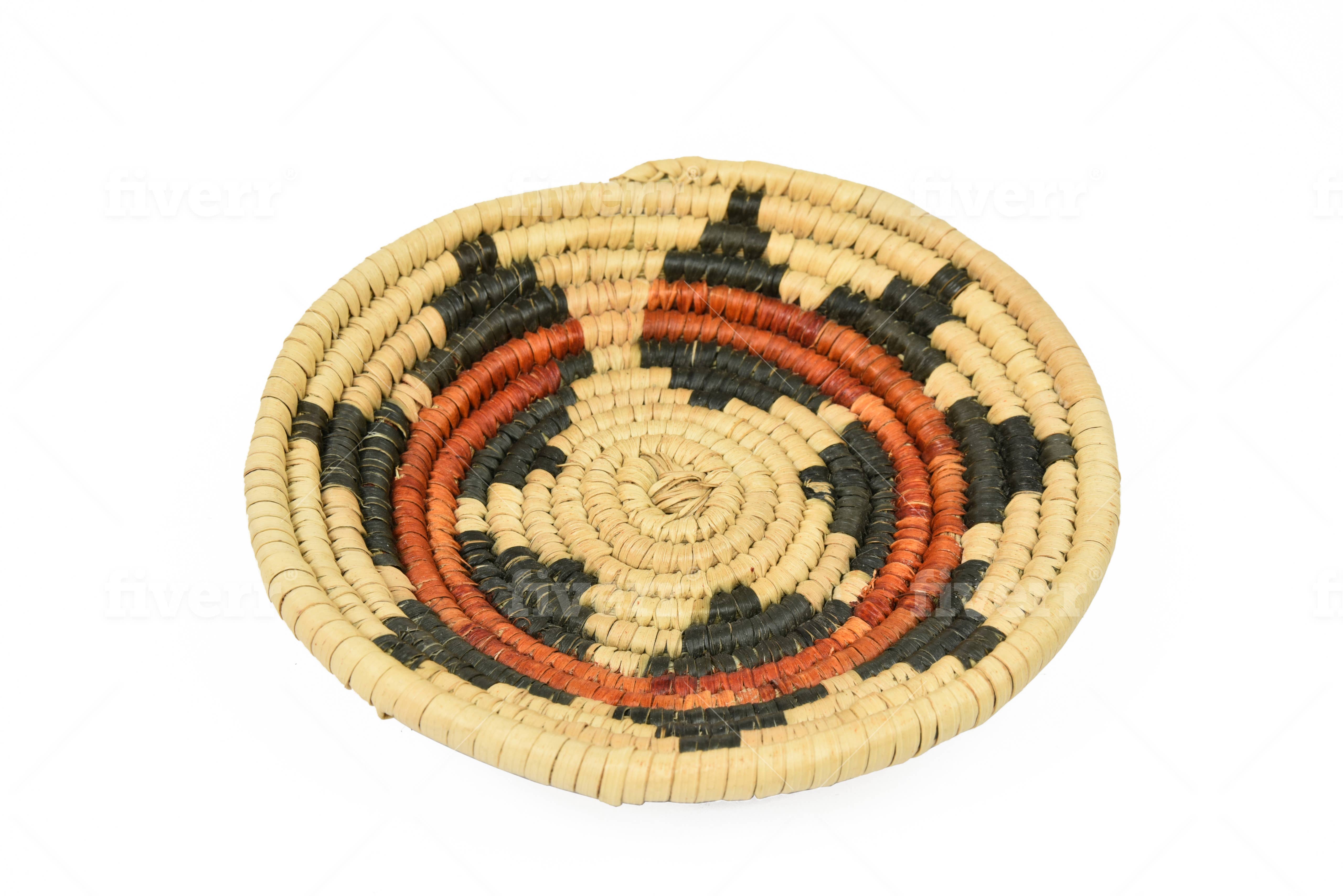 Sanyork Fair Trade - Wholesale Basket - Wedding Basket Palm and Yucca Leaves Woven Mexican 4" Tradit