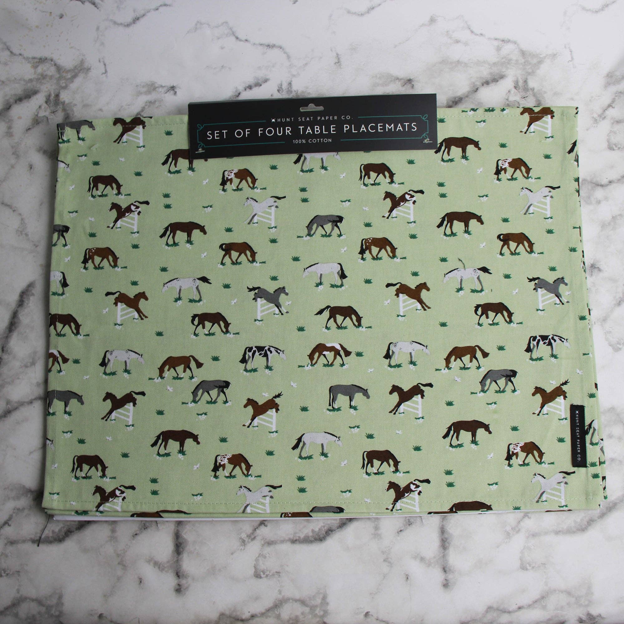 Hunt Seat Paper Co. - Wholesale Placemat - Daydreaming Placemats: Set of Four - Equestrian Horse Gifts1