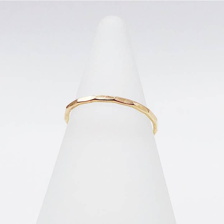 Facet Ring | 14kt Gold Filled Stackable Band for wholesale by From Brooklyn With Love