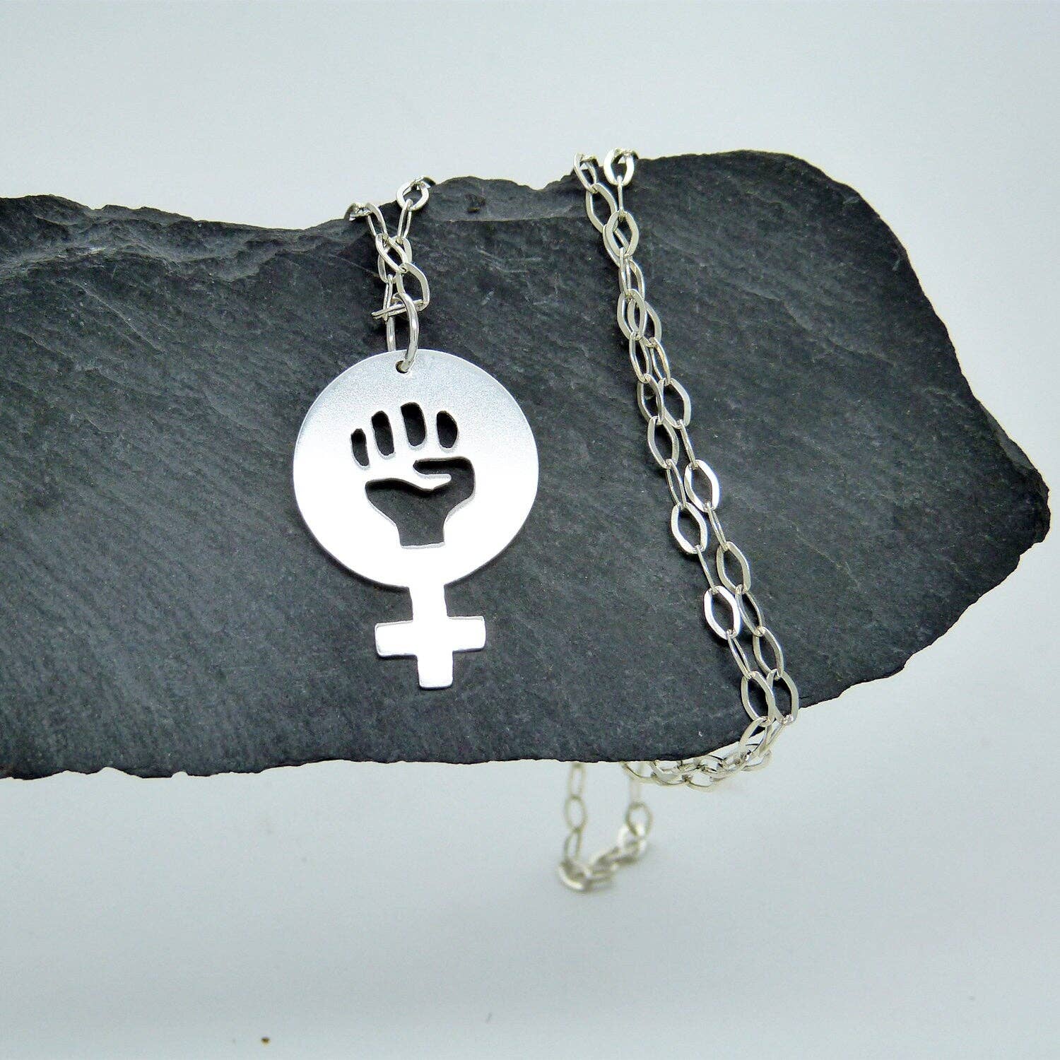 Plataica - Wholesale Pendant/Charm Necklace - Women Power 02 Pendant in 925 Silver8