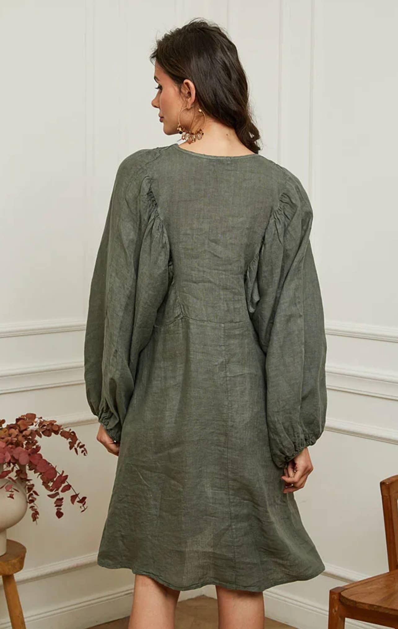 LÉA & LUC - Wholesale Dress - Women's - 100% linen dress REF. 7213624
