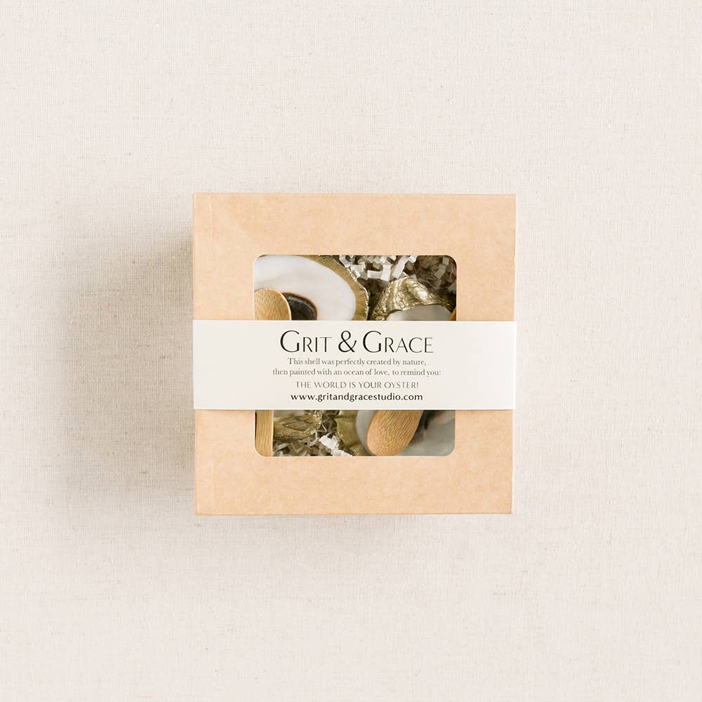 Grit and Grace Studio - Wholesale Salt & Pepper Shaker Set - Shell Salt and Pepper Cellars3