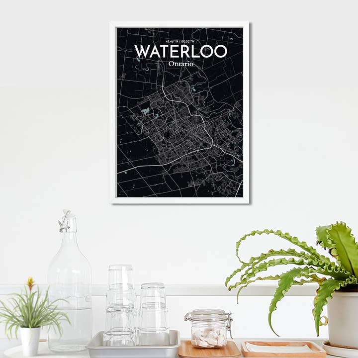 OurPoster.com - Wholesale Poster - Waterloo City Map Poster243