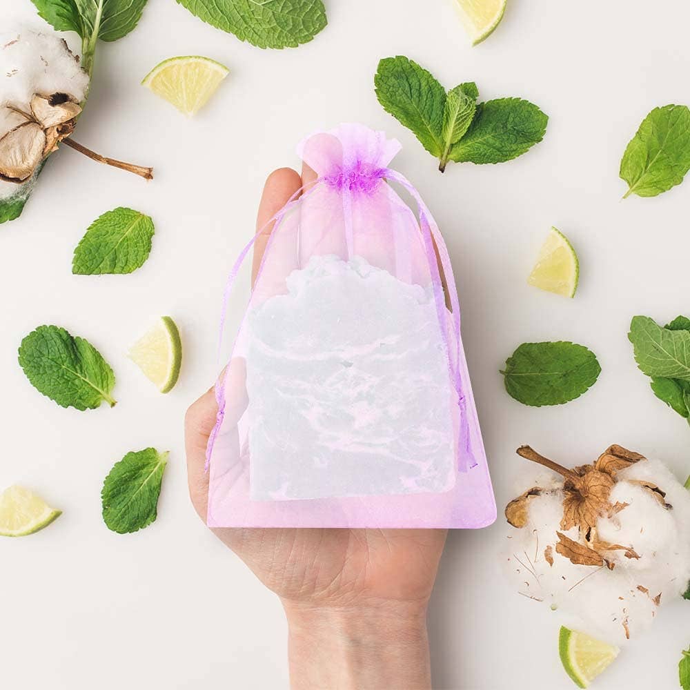 Mandala Crafts - Wholesale Party Favor Bag/Box - 200 Sheer Organza Bags for Wedding Party Favor Bags 4x6"4